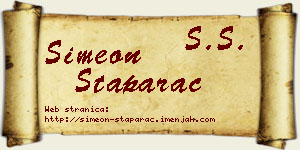 Simeon Staparac vizit kartica